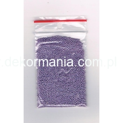 Mikrokulki 1mm  LILA, JASNY FIOLET  , woreczek 8*4,5cm , 12g